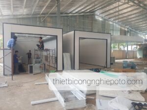 Phòng sơn ô tô hút âm sàn